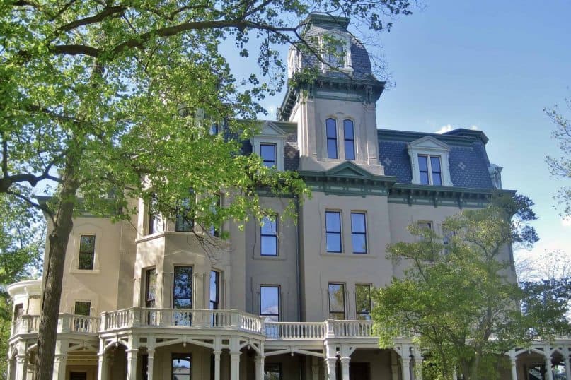 The empty Hegeler Carus Mansion did not last long.