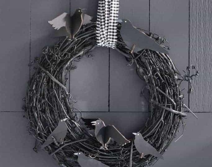 Creepy Crow Wreath