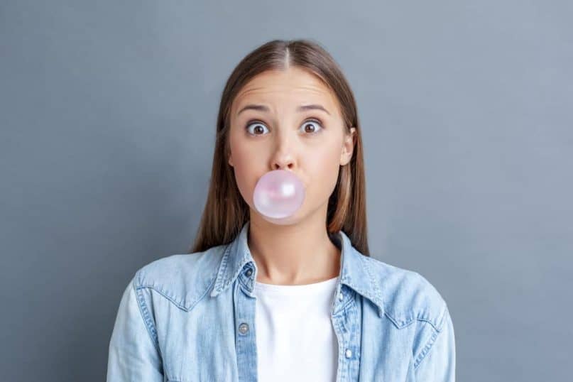 Chewing gum can be harmful if swallowed.