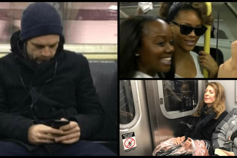 Celebrities Spotted Riding The Subway 