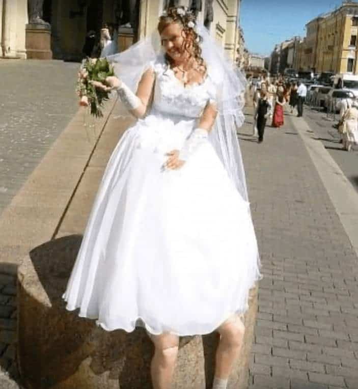 4. The bride is 2 meters tall