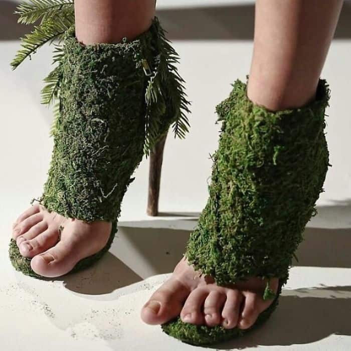 Is that grass on your feet?