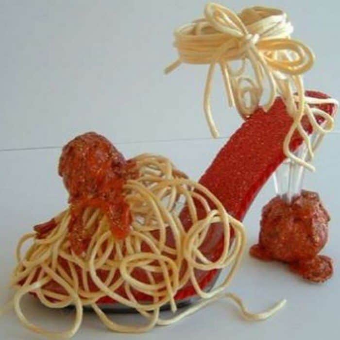 Spaghetti and meatballs shoes, why not?