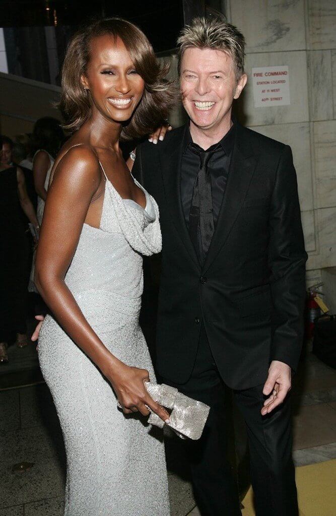 Iman and David Bowie 